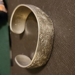 Vintage Kirk Stieff Pewter Cuff Bracelet